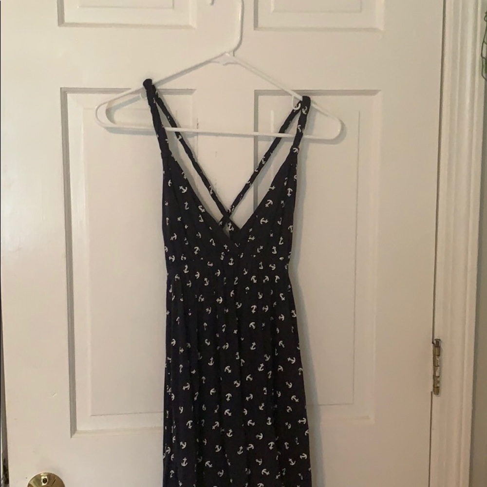Blue anchor cover up dress